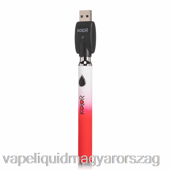 Leaf Buddi Kolor Twist Slim 650mah Akkumulátor Piros Vape Folyadék